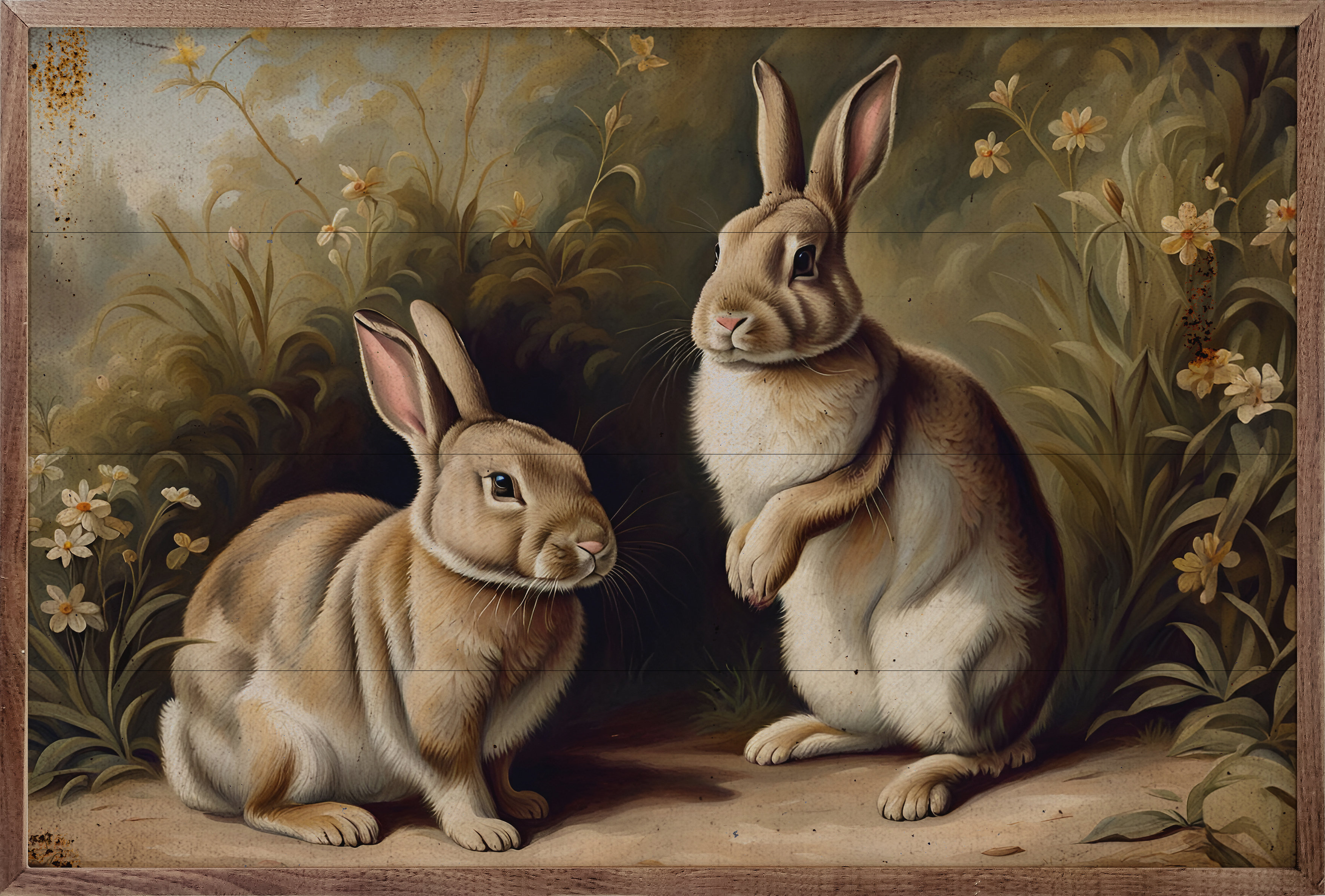 August Grove® Vintage Bunny Pair | Wayfair